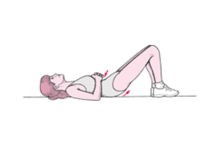 tilting the pelvis because of back pain